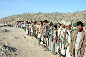 Yemen - Armed tribesmen who allegedly support the government's fight