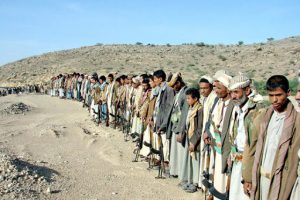Yemen - Armed tribesmen who allegedly support the government's fight