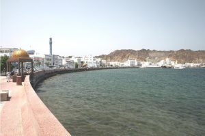 Oman - Muscat corniche along the Arabian Sea