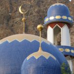 Oman - tiled mosque domes