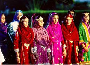 Oman - women in traditional dress