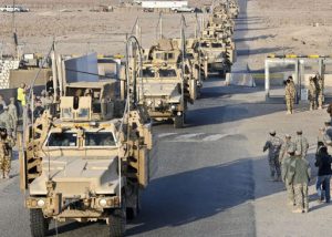 Kuwait - American military equipment being withdrawn from Iraq 2011