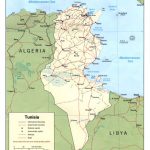Tunisia - map The land area is almost 165,000 square kilometres