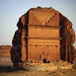 Saudi Arabia - ancient temple ruin (photo credit: National Geographic magazine