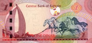 Bahrain - One dinar note  (photo-aes.iupui.edu)
