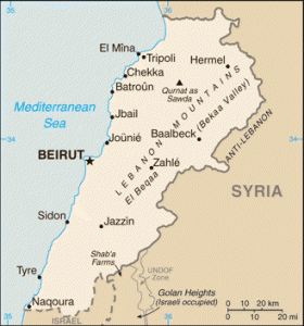 Lebanon map