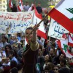 Lebanon - protest against occupation forced the Syrian army to