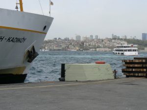 Turkey, Istanbul - harbor view looking across to the