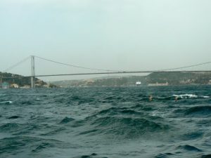 Turkey, Istanbul - International bridge between the Asian and European