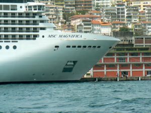 Turkey, Istanbul - major shipping cruise lines sail into the