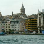 Turkey, Istanbul - harbor view of the Galata Tower