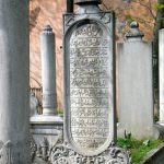 Turkey, Istanbul - burial ground inscribed memorial