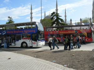 Turkey, Istanbul - thousands of visitors daily at Hagia Sophia