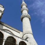 Turkey, Istanbul - minaret at Blue Mosque