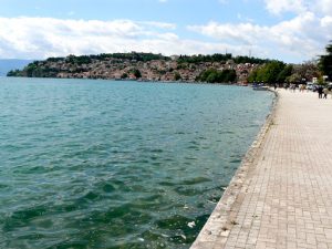 Macedonia, Ohrid City - promenade along the lake