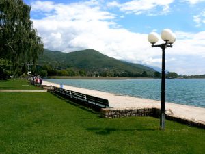 Macedonia, Ohrid City - promenade along the lake