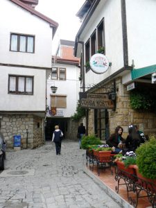 Macedonia, Ohrid City - numerous cafes and pizzerias