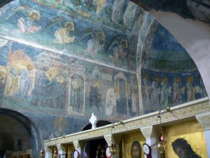 Macedonia, Ohrid City - St Sophia church interior with very