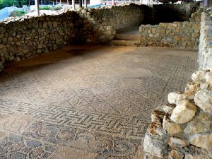 Macedonia, Ohrid City - ancient Roman mosaic floor