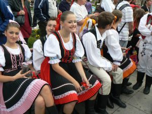 Macedonia, Ohrid City - music and dance festival with ethnic