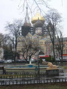 Ukraine, Odessa - across the park from the main train