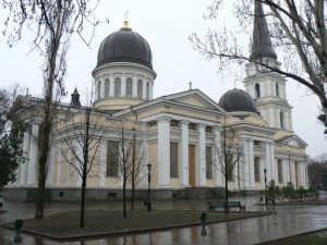 Ukraine, Odessa - beautiful Preobrazhenska (Transfiguration) Cathedral, rebuilt in recent years