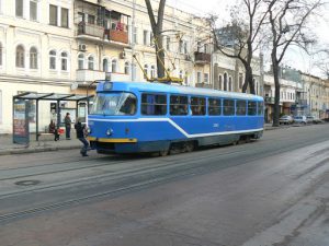 Ukraine, Odessa - trolleys and buses make city travel easy