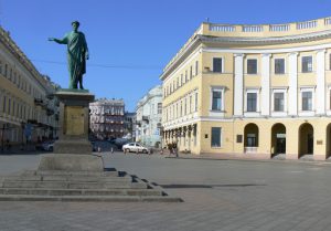 Ukraine, Odessa - at the top of the stairs is