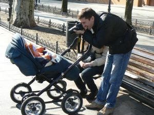 Ukraine, Odessa - typical scene on bul Prymorsky