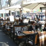Ukraine, Odessa - cafe on bul Derybasivska, one of main