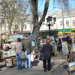Ukraine, Odessa - outdoor art sale