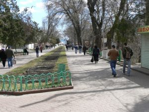 Ukraine, Odessa - main pedestrian street to Black Sea at