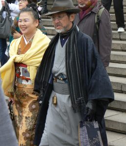 Odessa, Ukraine - Asian performing troupe