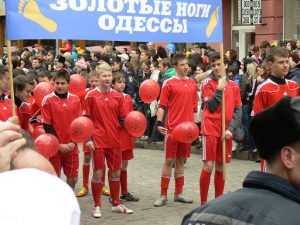 Odessa, Ukraine - Carnival Humorina soccer team