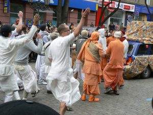 Odessa, Ukraine - Carnival Humorina Hari Krishnas