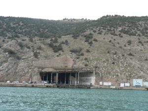 Ukraine Balaklava - entrance to the submarine base  was through