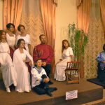 Life-size models of the Romanov family of Czar Nicholas II