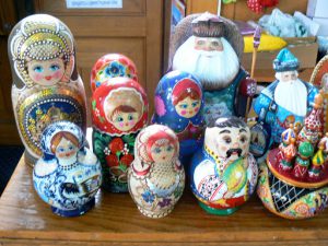 Babushka or nesting dolls are popular souvenirs.