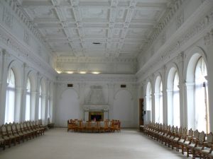 Inside the palace is a ballroom where the famous