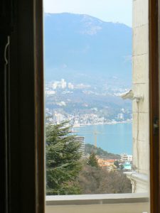 View of Yalta city from the palace