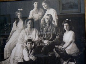 Photo of Romanov family;  they were dethroned and executed in