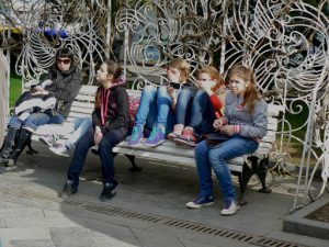 Along the Yalta promenade