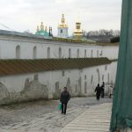 Ukraine, Kiev - Pechersk Lavra; walkway from Upper Lavra to Lower
