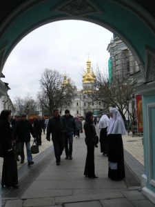 Ukraine, Kiev - entering Pechersk Lavra; the Lavra is Kiev's most