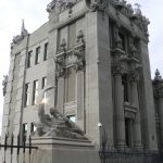 Ukraine, Kiev - 'House of Chimeras' with demons, animals,  humanoids,