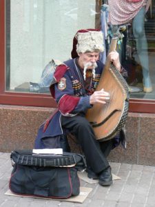 Ukraine, Kiev - balalaika player