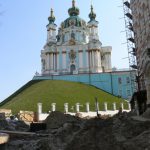 Ukraine, Kiev - St Andrew's church at the top of