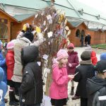Ukraine, Kiev - Lavra Easter greeting tree