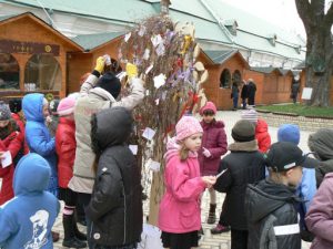 Ukraine, Kiev - Lavra Easter greeting tree
