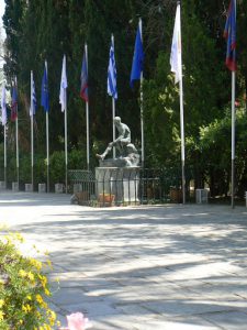 Greece, Corfu Island - statuary at Achilieion Palace